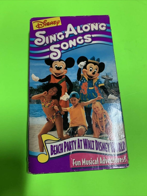 Mickey's Fun Songs Beach Party At Walt Disney World Cast Mickey's Fun Songs: Beach Party at Walt Disney World VHS - Etsy