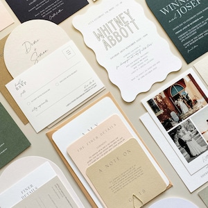 Sample Pack | Invitation Suite Samples, Food Menu Samples, Style Guide and Card Stock Guide, Wedding Invitations, Wedding Stationery