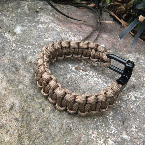 Cobra bracelet Genuine 550 7 core paracord bracelet, survival camping hiking EDC. UK Handmade