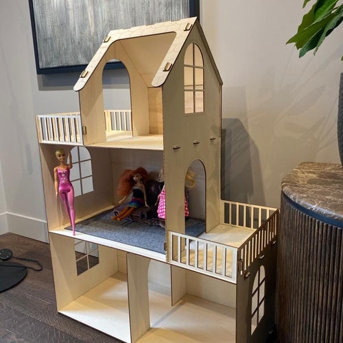 Wooden Doll House Etsy
