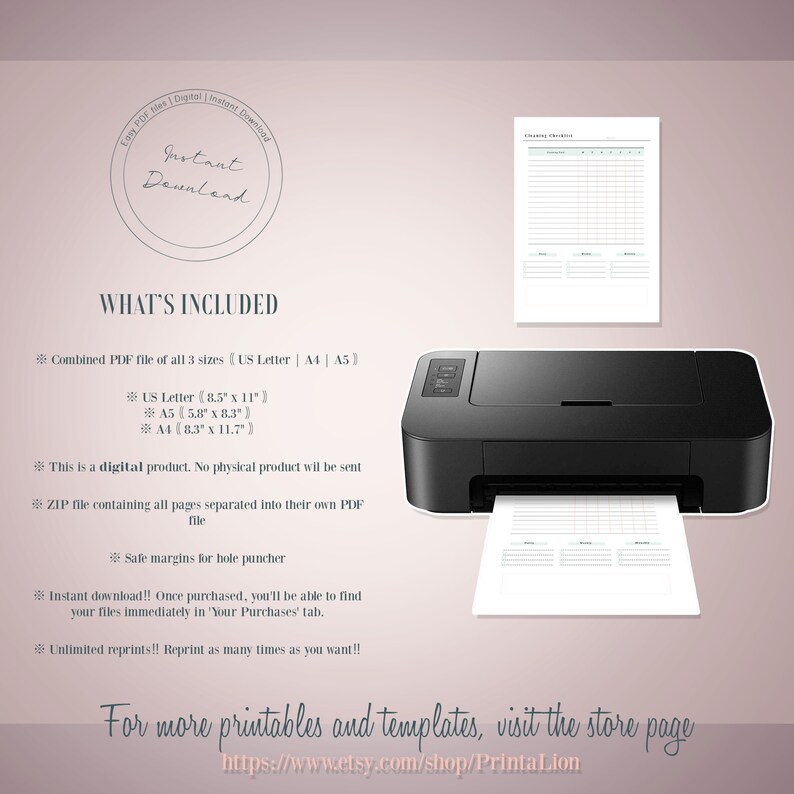 Printable Planner A5 A4 Planner inserts Prints Letter Car Maintenance Log Vehicle Tracker Digital Instant Download pdf
