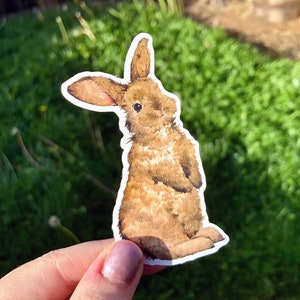 Bunny Rabbit Watercolour Sticker image 4