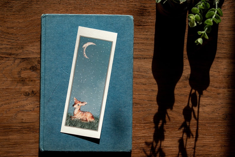 Deer in the Snow Watercolour Bookmark image 9