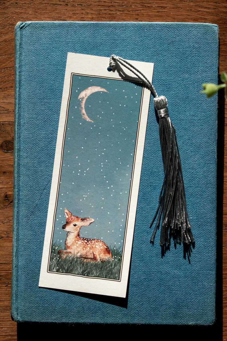 Deer in the Snow Watercolour Bookmark image 6