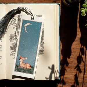Deer in the Snow Watercolour Bookmark image 4