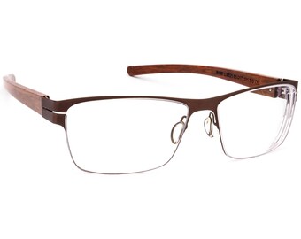Lenton &‎ Rusby LR5002 200 Brown Crystal Eyeglasses Frames 50-17 130 Men H17685 Lenton & Rusby LR5002 200 Brown Crystal Eyeglasses Frames 50  main image 2