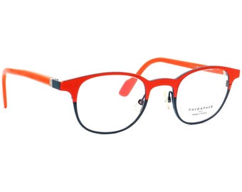 Face A Face Women's Eyeglasses Harry 2 9533 Orange/Azure Rounded Square Frame France 46[]22 141