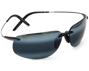 Maui Jim Rx Sunglasses FRAME ONLY MJ-525-02 Black/Gunmetal Rimless Japan 65.4 mm