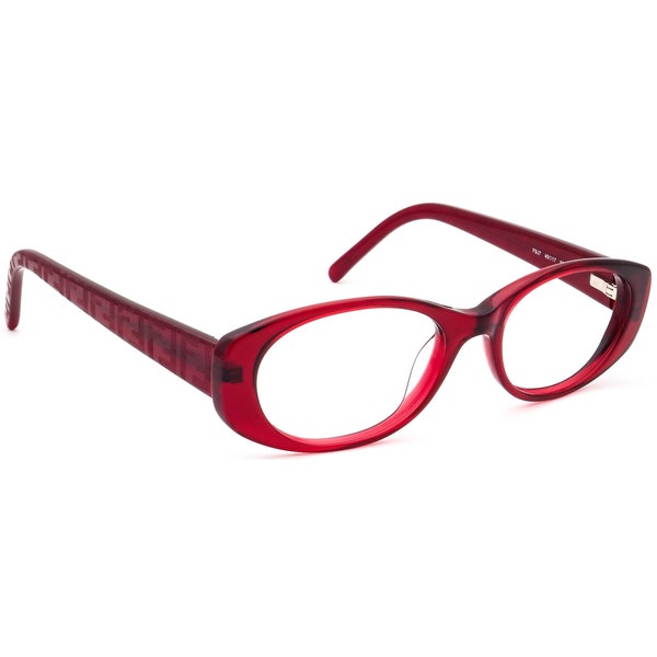 Fendi Women's Eyeglasses F907 509 Red Crystal Oval Frame Italy 49[]17 135