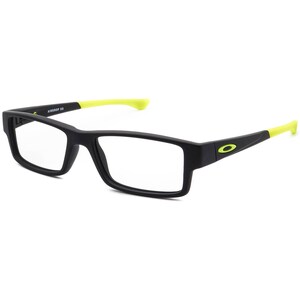 Oakley Junior Eyeglasses OY8003-0550 Airdrop XS Satin Black/Neon Green Rectangular Frame 50[]15 126 image 3