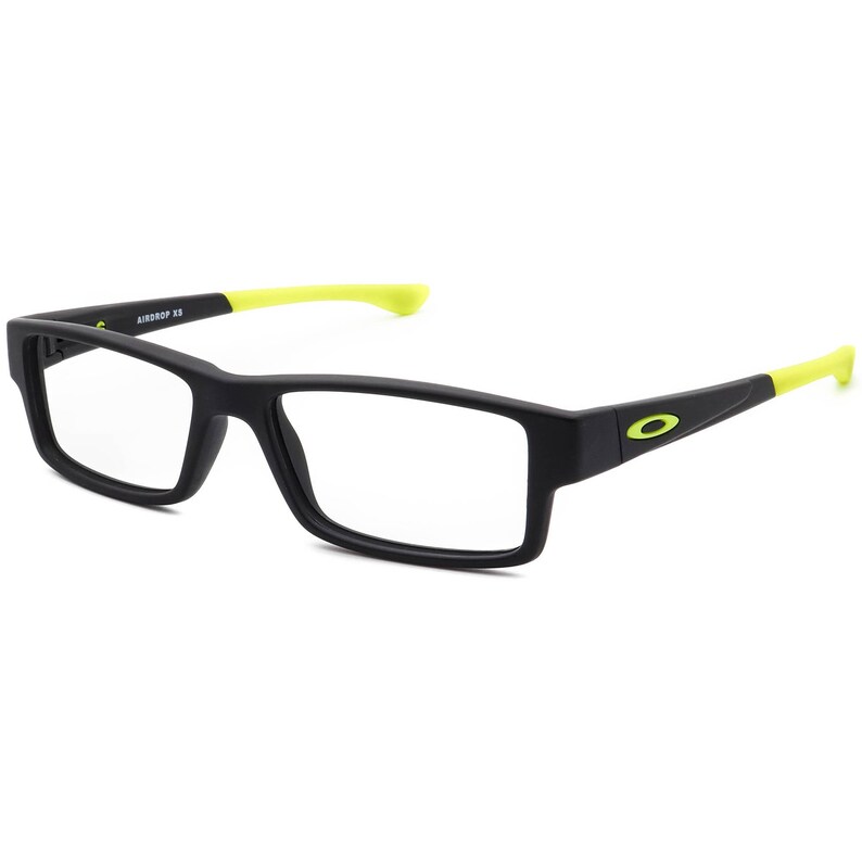Oakley Junior Eyeglasses OY8003-0550 Airdrop XS Satin Black/Neon Green Rectangular Frame 50[]15 126 image 3