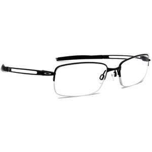 Oakley Eyeglasses OX5045-0153 Frag Polished Black Half Rim Metal Frame 53-19 140