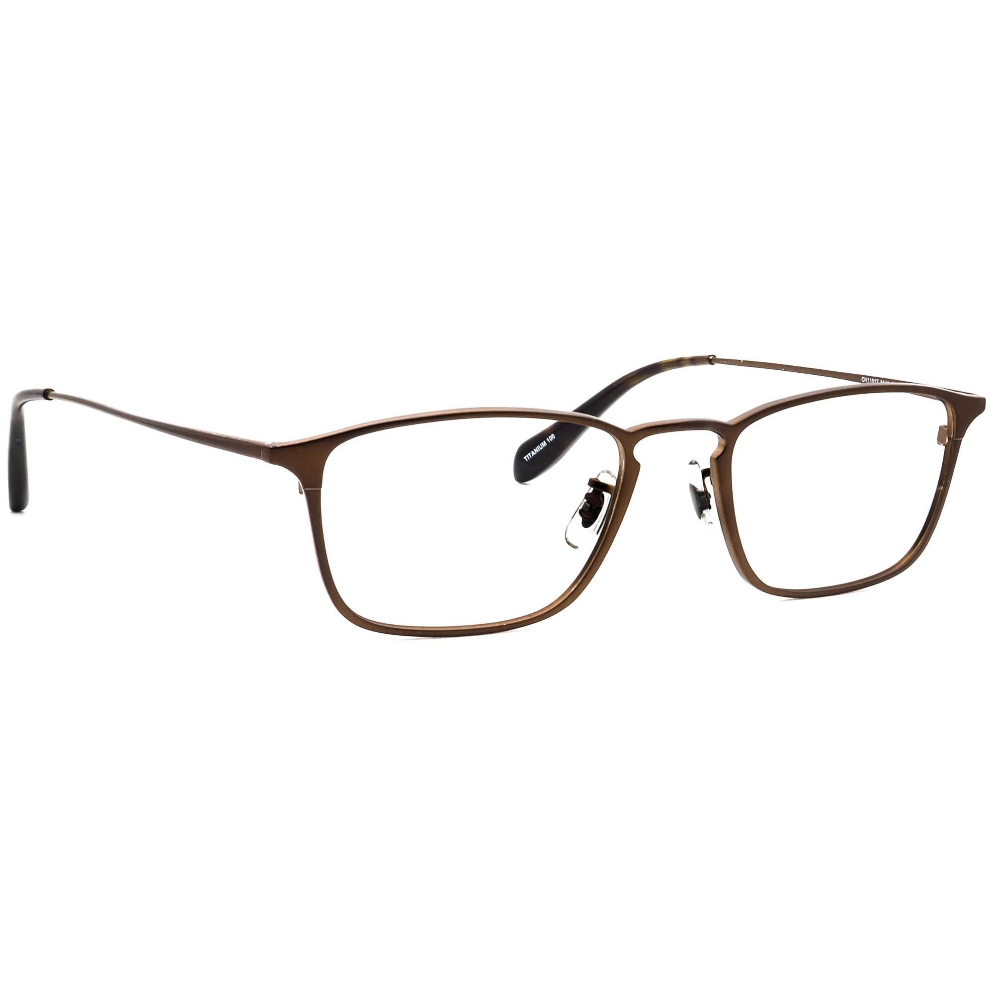 Oliver Peoples Eyeglasses OV1101T 5146 Ziegfeld Matte Brown Square