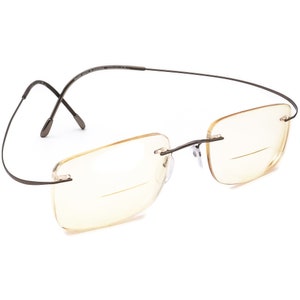 Silhouette Eyeglasses 7739 15 0102 Purple Rimless Metal Frame Austria 49[]19 150