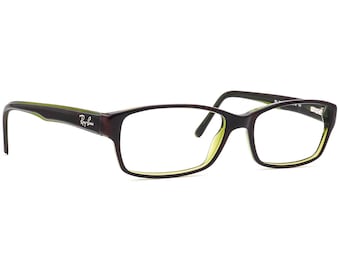 Ray-Ban Eyeglasses RB 5169 2383 Dark Havana on Green Rectangular Frame 54[]16 140