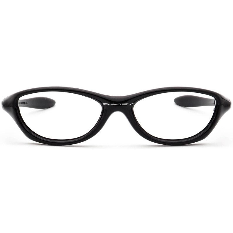 Oakley Men's Sunglasses Frame Only Fate Polished Black Oval USA 51 mm image 2