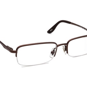 Ray-Ban Kids&#39; Eyeglasses RB 1020T 3012 Titanium Brown Half Rim Metal 46[]16 125