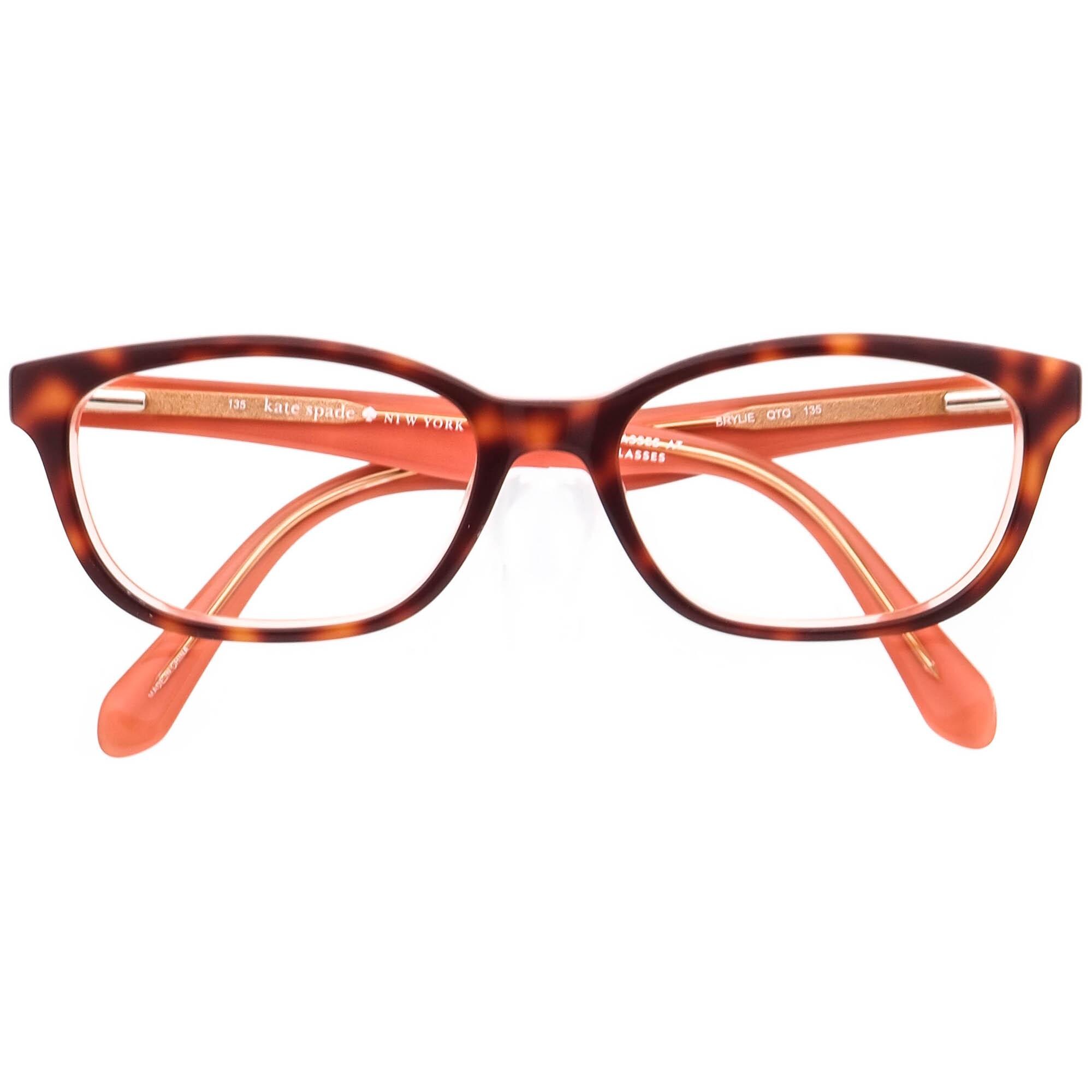 Kate Spade NY Eyeglasses Brylie QTQ Frames 50 [] 16 135 Pink/Tortoise Spade Logo $_57.JPG?set_id=880000500F main image 4