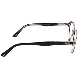 Gafas de vista Ray-Ban RB 5257 2034, montura redonda negra pulida, 49[]18 140 imagen 4