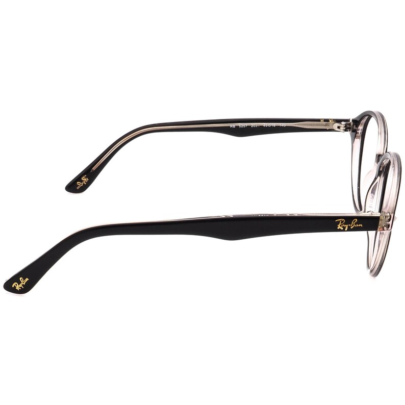 Gafas de vista Ray-Ban RB 5257 2034, montura redonda negra pulida, 49[]18 140 imagen 4