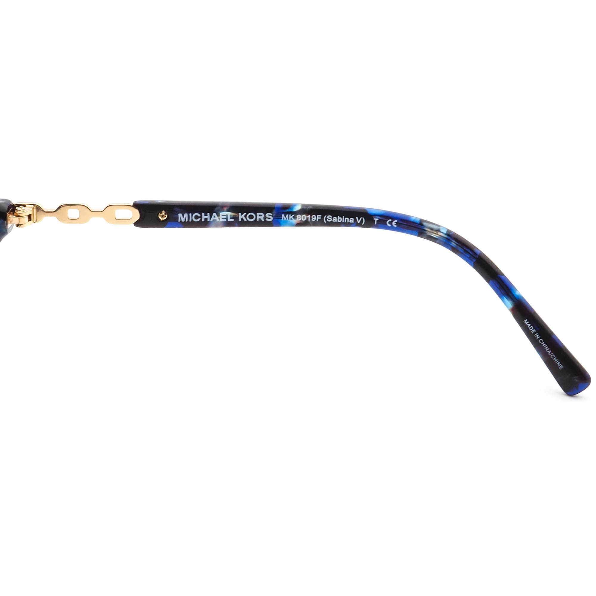 Michael Kors Glasses MK8019 Sabina Blue Michael Kors MK5007 Hvar L (59 - 14) with Blue lenses and  main image 3