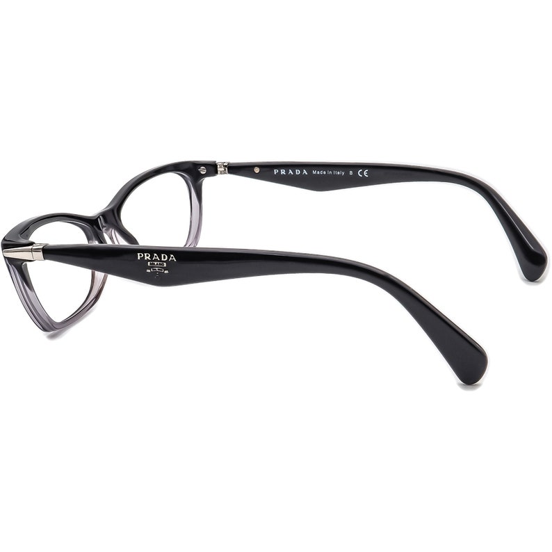 Prada Eyeglasses VPR 15P ZYY-1O1 Black&Clear Gradient Cat Eye Italy 5316 135 image 5