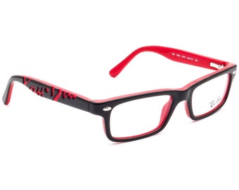 Ray-Ban Kinderbrille RB 1535 3573 Schwarz-Roter rechteckiger Rahmen 46[]16 125