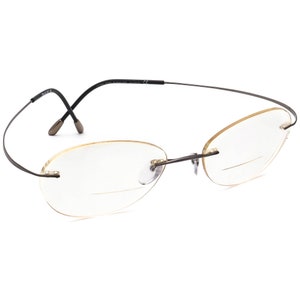 Lunettes de vue Silhouette 7799 60 6107 Titane acier sans monture Autriche 48[]17 130