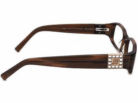 Swarovski Elements Women's Eyeglasses Brown Recta… - image 4