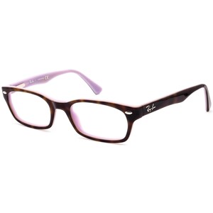 Occhiali da vista Ray-Ban RB 5150 5240 Avana scuro su montatura rettangolare lavanda 50[]19 135 immagine 3