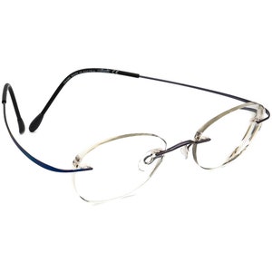 Silhouette Eyeglasses 7395 40 6053 Titan Purple Rimless Frame Austria 45[]19 130