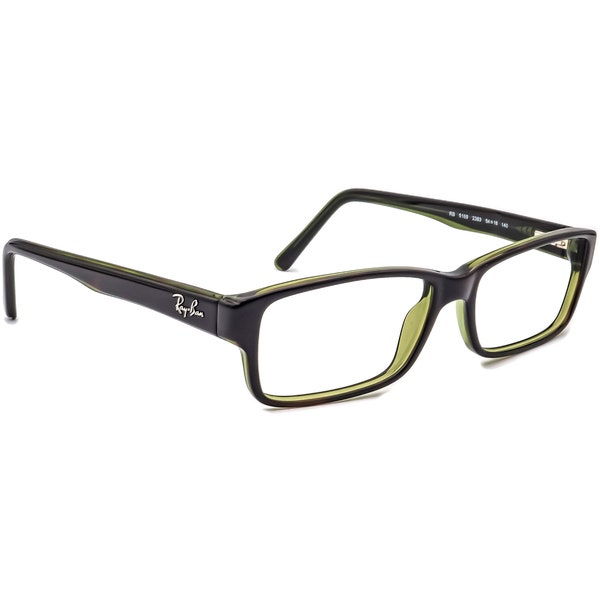 Ray-Ban Eyeglasses RB 5169 2383 Dark Havana on Green Rectangular Frame 54[]16 140