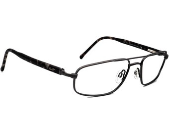 Óculos de sol Maui Jim com armação apenas MJ-162-02 Gunmetal/Gray Marble Pilot Japan 61 mm