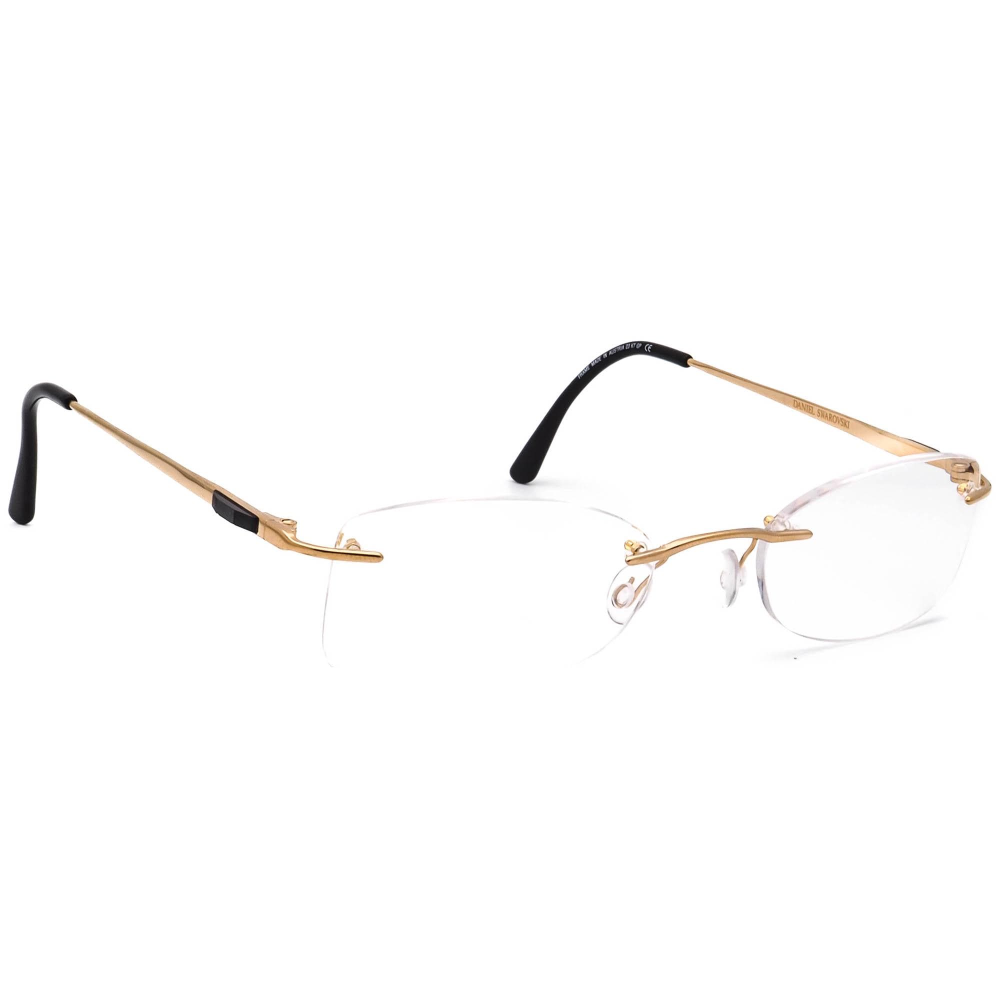 Daniel Swarovski Rimless Glasses 23K Gold Plated Frame Austria W/ Case Buy Daniel Swarovski S106 20 6053 23k Gold Plated w  main image 4