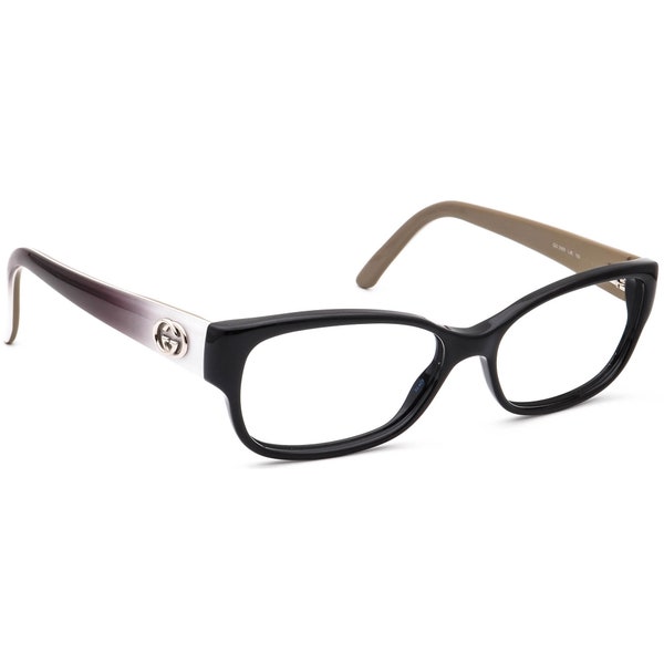 Gucci Women's Eyeglasses GG 3569 L4E Gloss Black B-Shape Frame Italy 52[]15 135