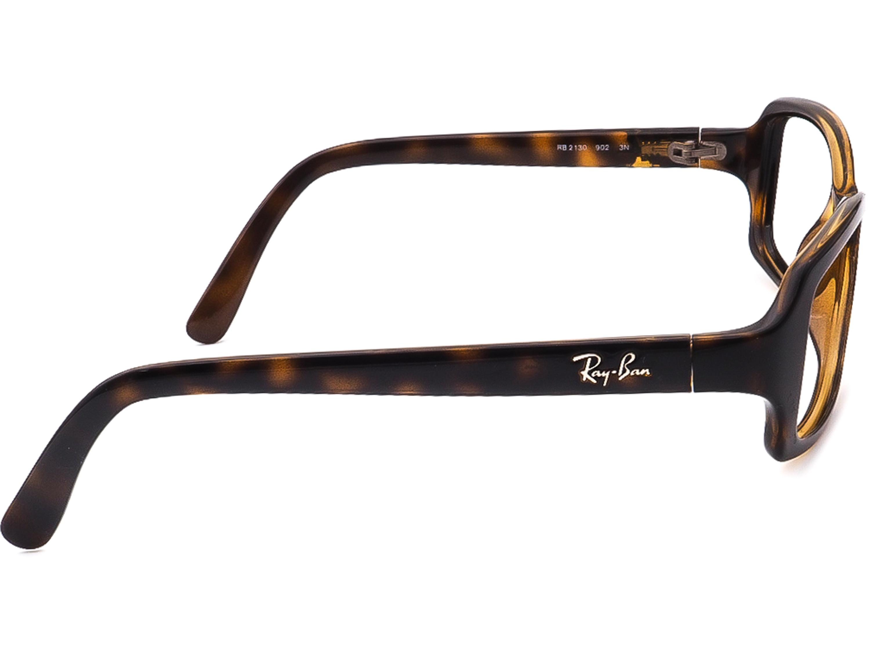 Ray-Ban RB2130 902 Sunglasses Eyeglasses FRAMES ONLY Tortoise Excellent Cond Ray-Ban New Wayfarer Classic S (52 - 18) with Green lenses  main image 4