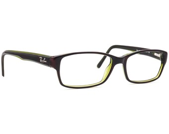Ray-Ban Eyeglasses RB 5169 2383 Dark Havana on Green Rectangular Frame 54[]16 140