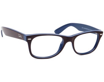 Ray-Ban Sunglasses Frame Only RB 2132 New Wayfarer 847/51 Brown on Blue Square Italy 52 mm