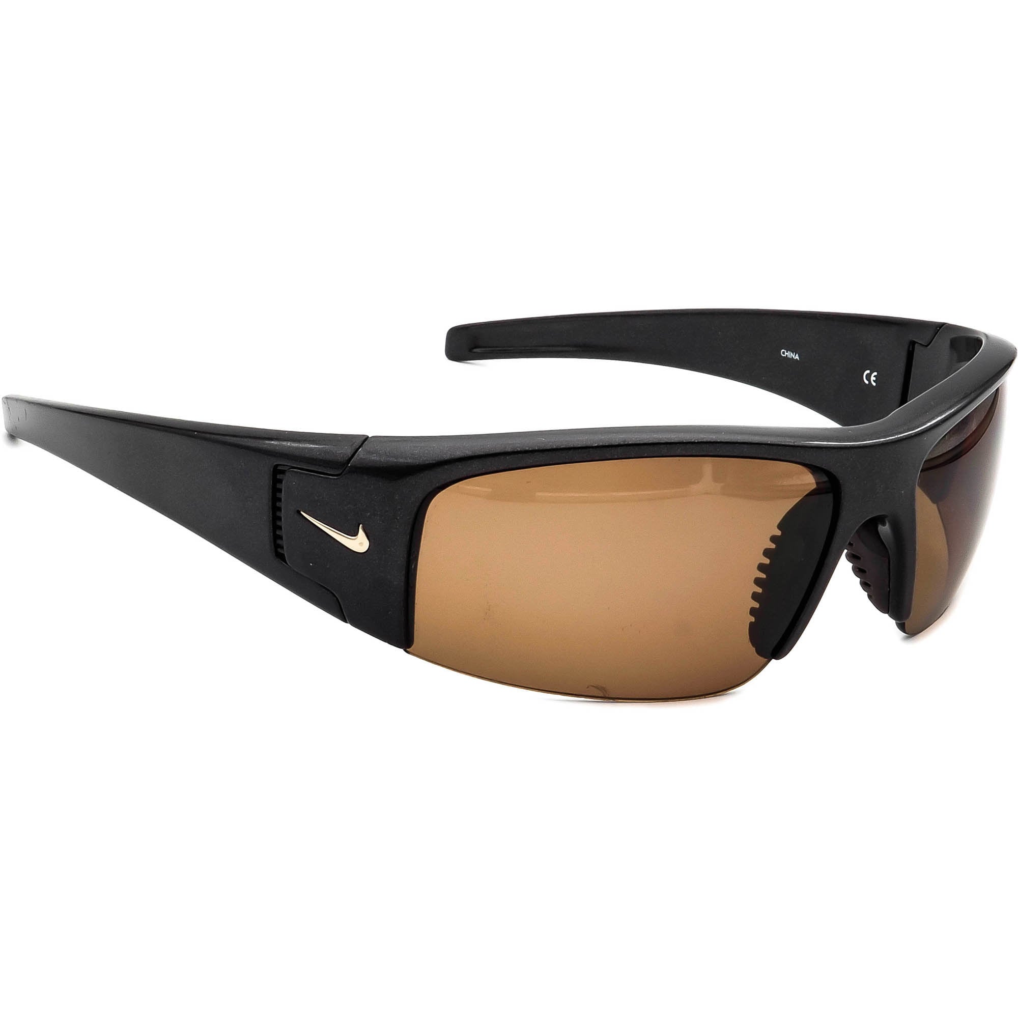 Nike Polarized Sunglasses EV0327 027 Diverge Gray Half Wrap Rim 64