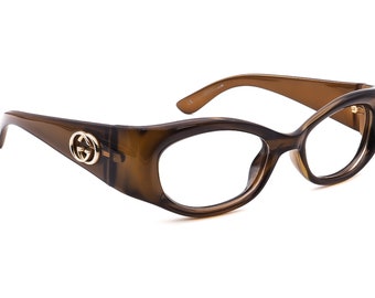 Lunettes de soleil pour femme Gucci GG 2968/S HXINZ olive marron ovale Italie 50 mm