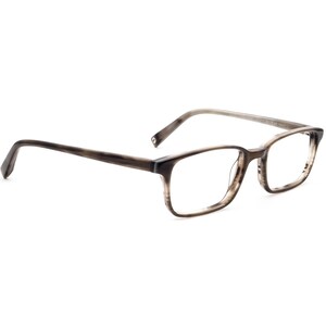 Warby Parker Eyeglasses Wilkie 150 Striped Gray Rectangular Frame 50[]18 145