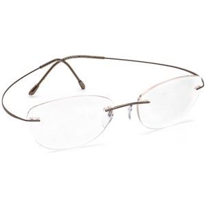 Lunettes de vue Silhouette 5515 70 6040 Titane Marron Monture sans monture Autriche 52[]19 150