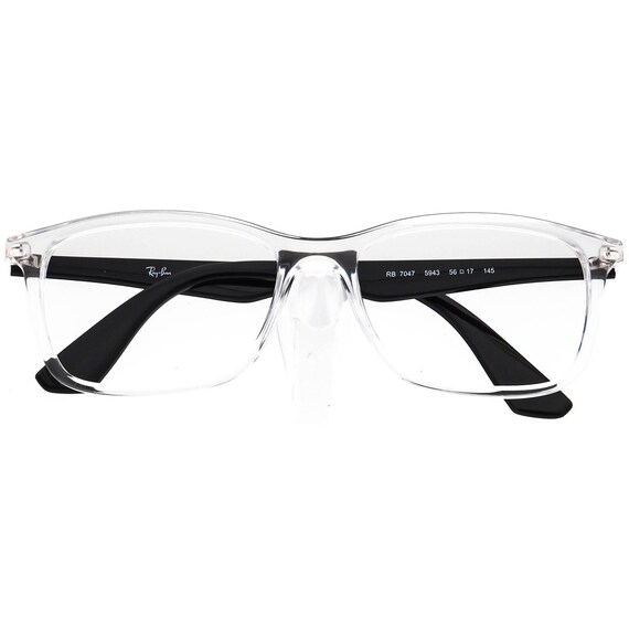 Ray-ban Eyeglasses RB 7047 5943 Crystal Transparent/black  display picture 3