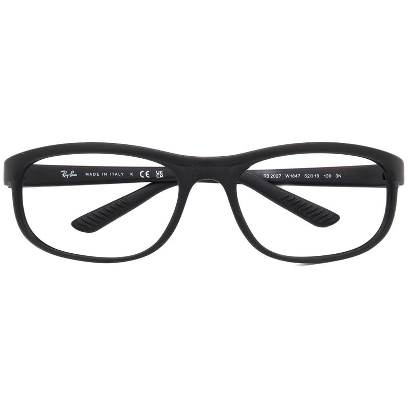 Ray-Ban Sunglasses Frame Only RB 2027 W1847 Matte Black Predator Italy 62 mm image 6