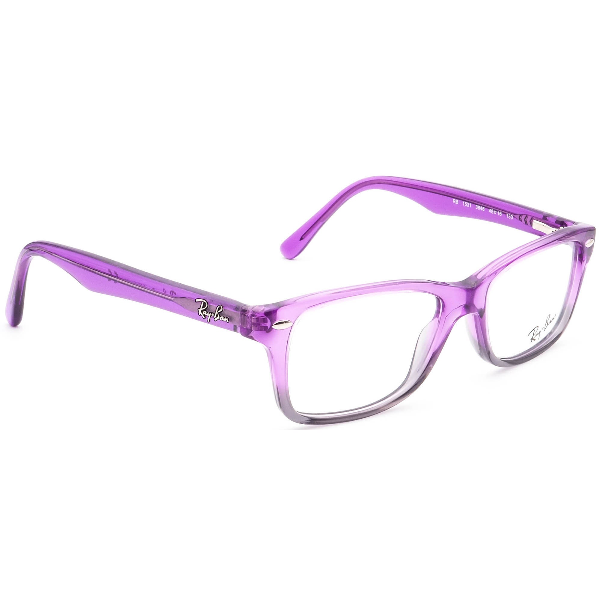 Ray-ban Junior Eyeglasses RB 1531 3646 Purple Gradient Square - Etsy  Australia