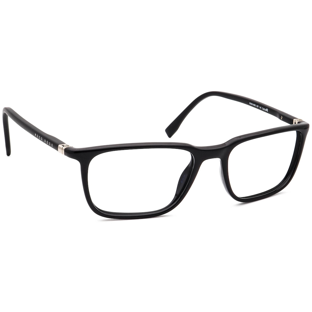 Hugo Boss Men's Eyeglasses BOSS 0962 807 Black Square - Etsy