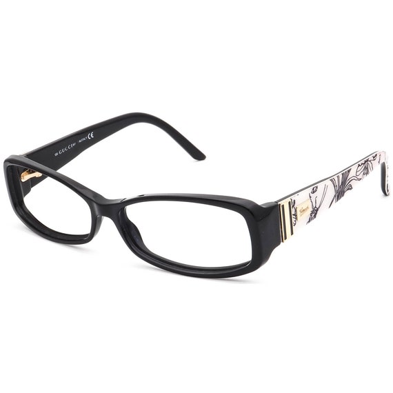 Gucci Eyeglasses GG 3087 A7N Black/Floral White R… - image 3