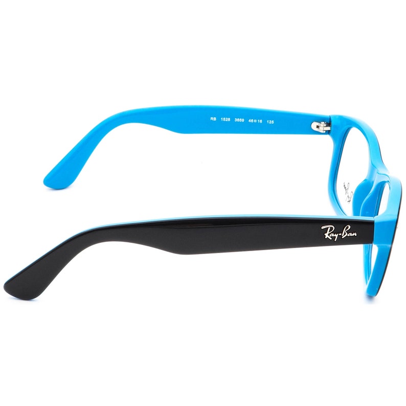 Ray-Ban Kids' Eyeglasses RB 1528 3659 Black on Blue Square Frame 46[]16 125 image 4