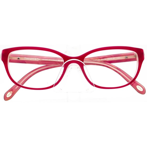 Tiffany & Co. Eyeglasses Eye Glasses Frames TF 2087-H 8176 52-16-140 Tiffany & Co. Eyeglasses TF 2087-H 8176 Cherry/pink Cat Eye  main image 3