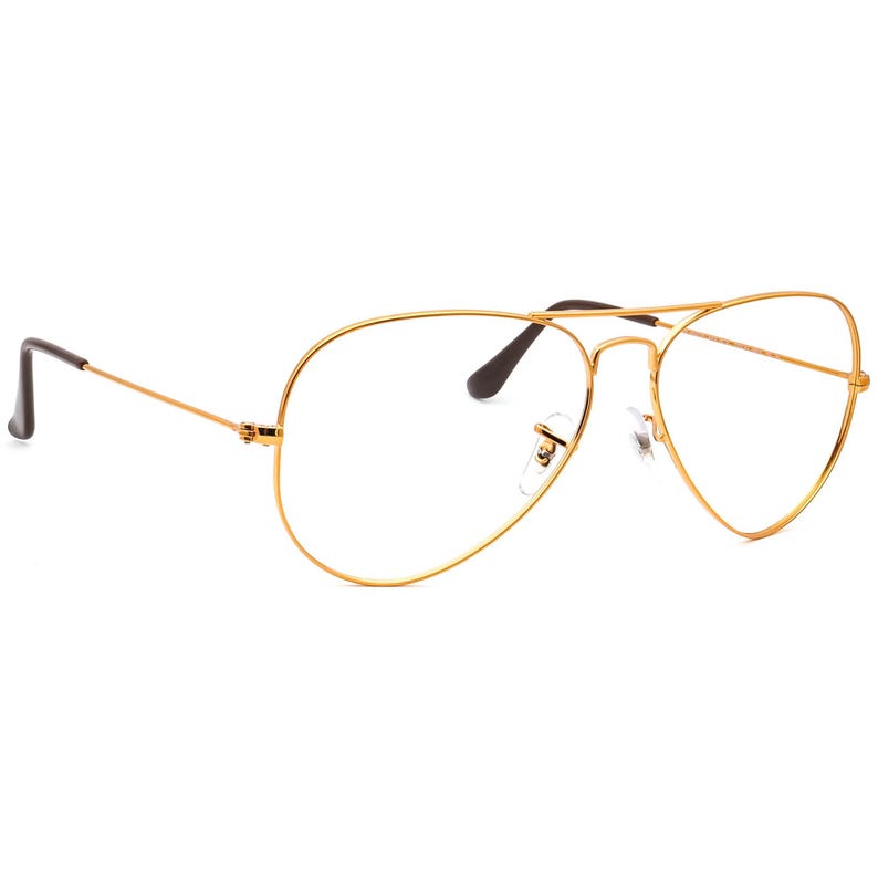 Ray-Ban Sunglasses Frame Only RB 3025 9001/A5 Polished Light Brown Aviator Metal Italy 58 mm image 1